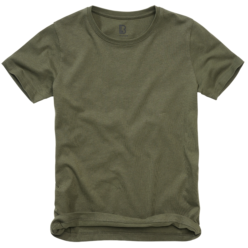 Tričko dětské Brandit Kids T-Shirt - olivové, 146/152