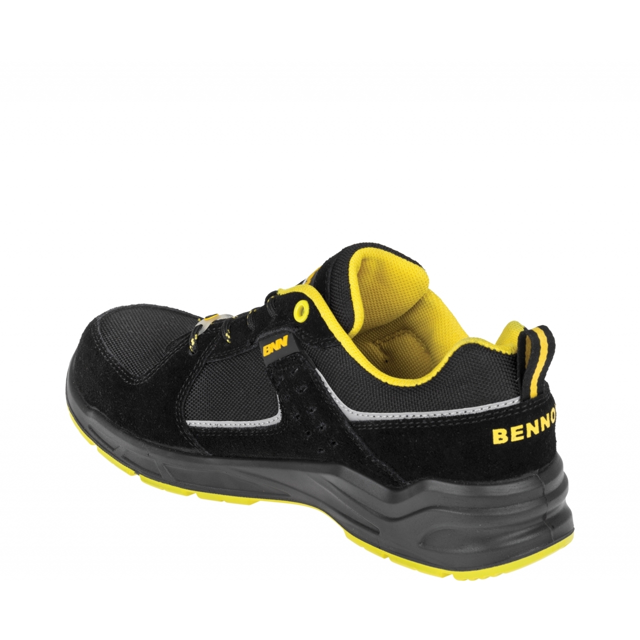 Boty sportovní Bennon Sportis ESD NM Low - černé-žluté, 47