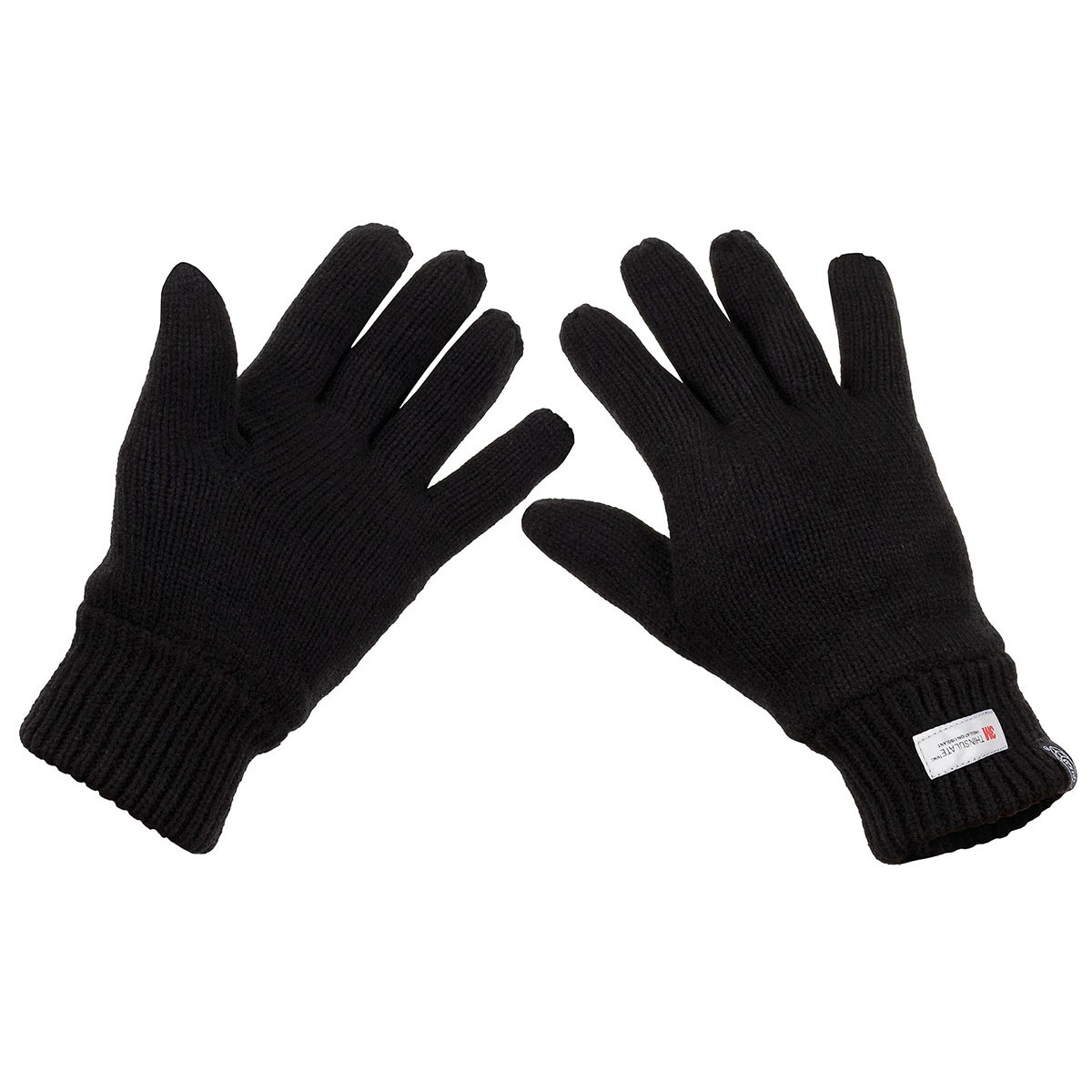 Pletené rukavice zateplené MFH Thinsulate - černé, XL