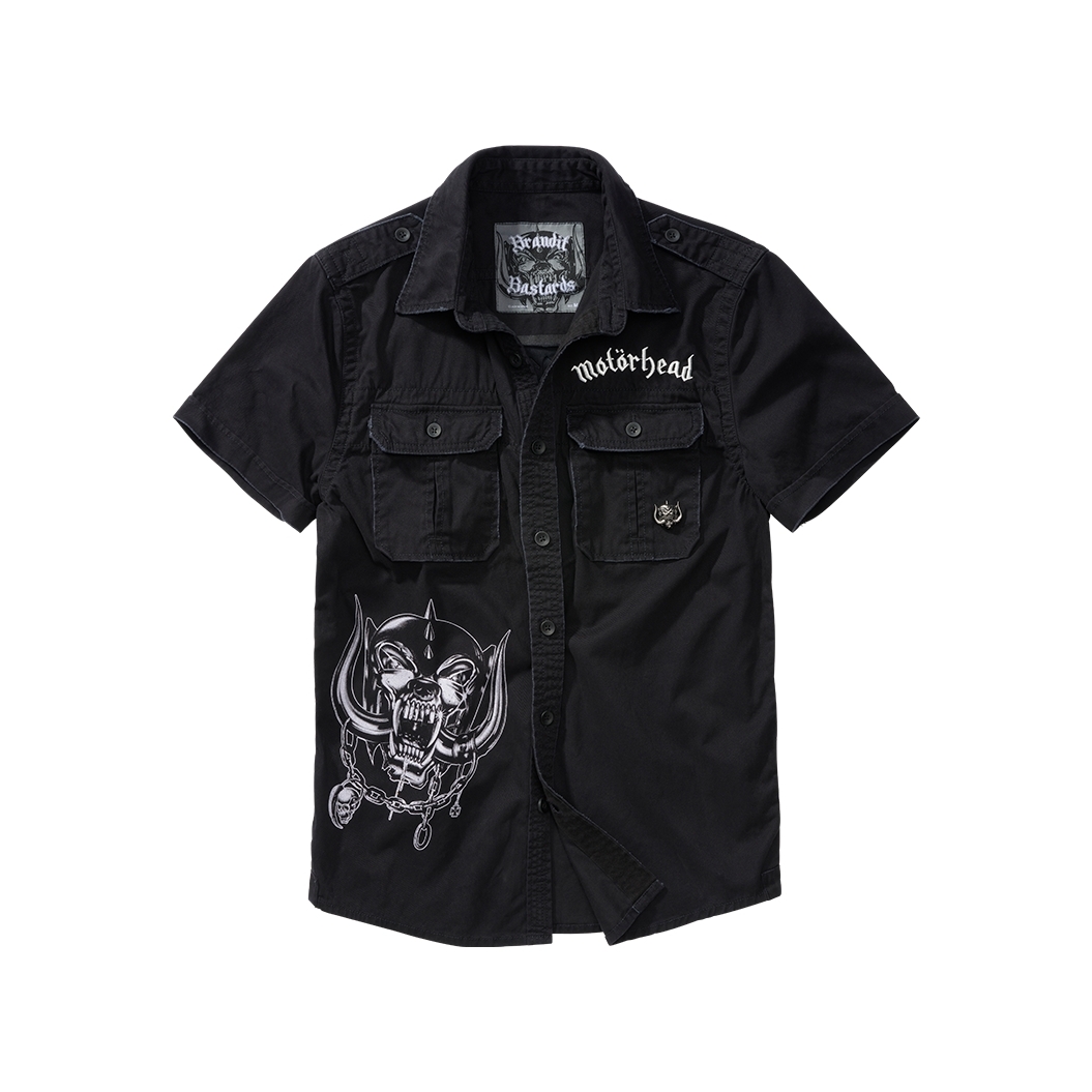 Košile Brandit Motörhead Vintage Shirt 1/2 - černá, 6XL