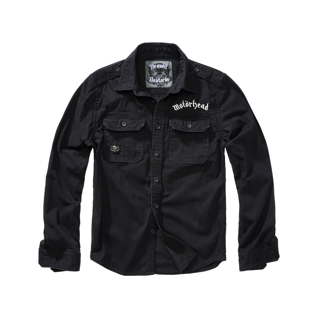 Košile Brandit Motörhead Vintage Shirt 1/1 - černá, 6XL