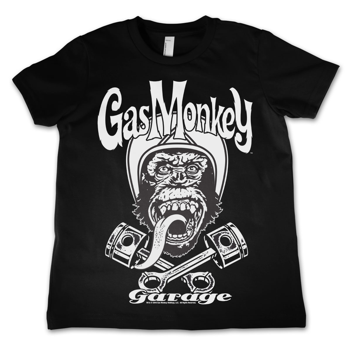 Triko dětské Gas Monkey Garage Biker Monkey - černé, 6-7 let