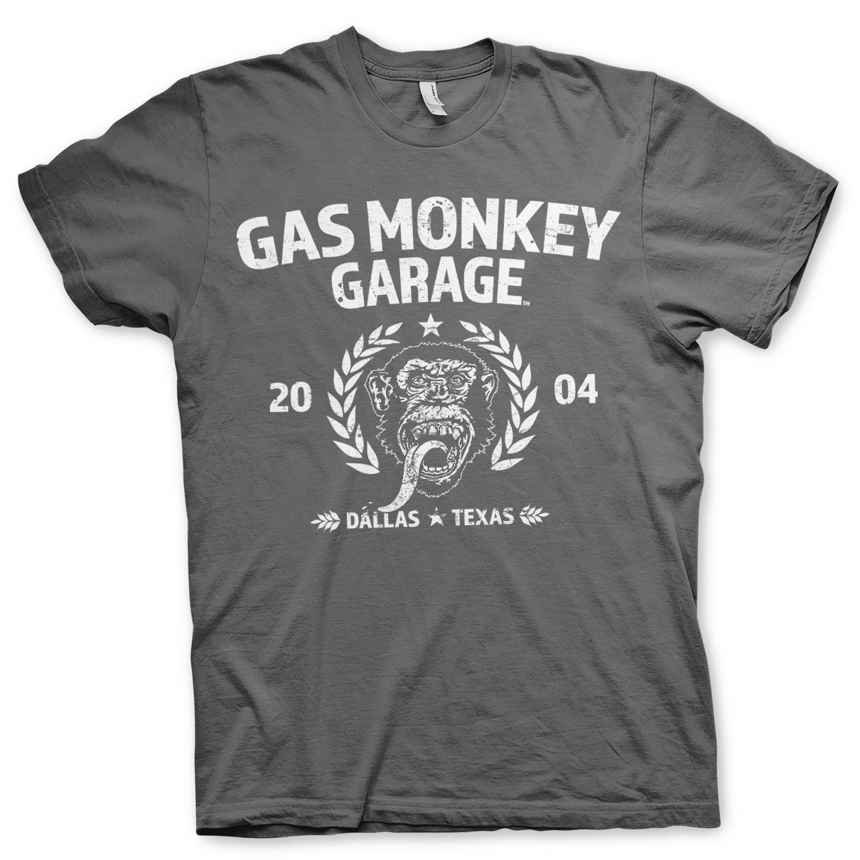Triko Gas Monkey Garage Emblem - šedé, S
