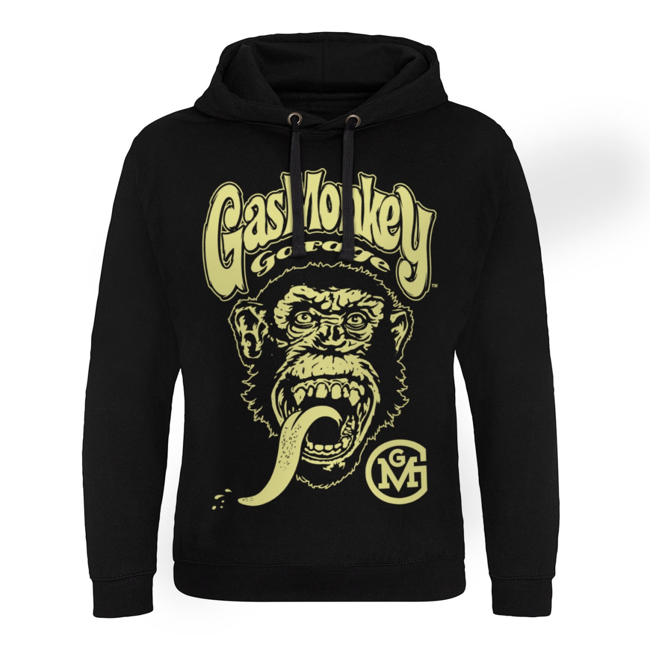 Mikina s kapucí Gas Monkey Garage Big Brand Logo E - černá, M