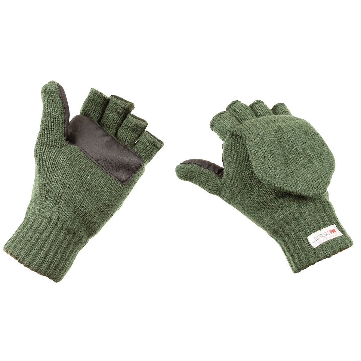 Pletené rukavice bez prstů s podšívkou MFH Thinsulate - olivové, L
