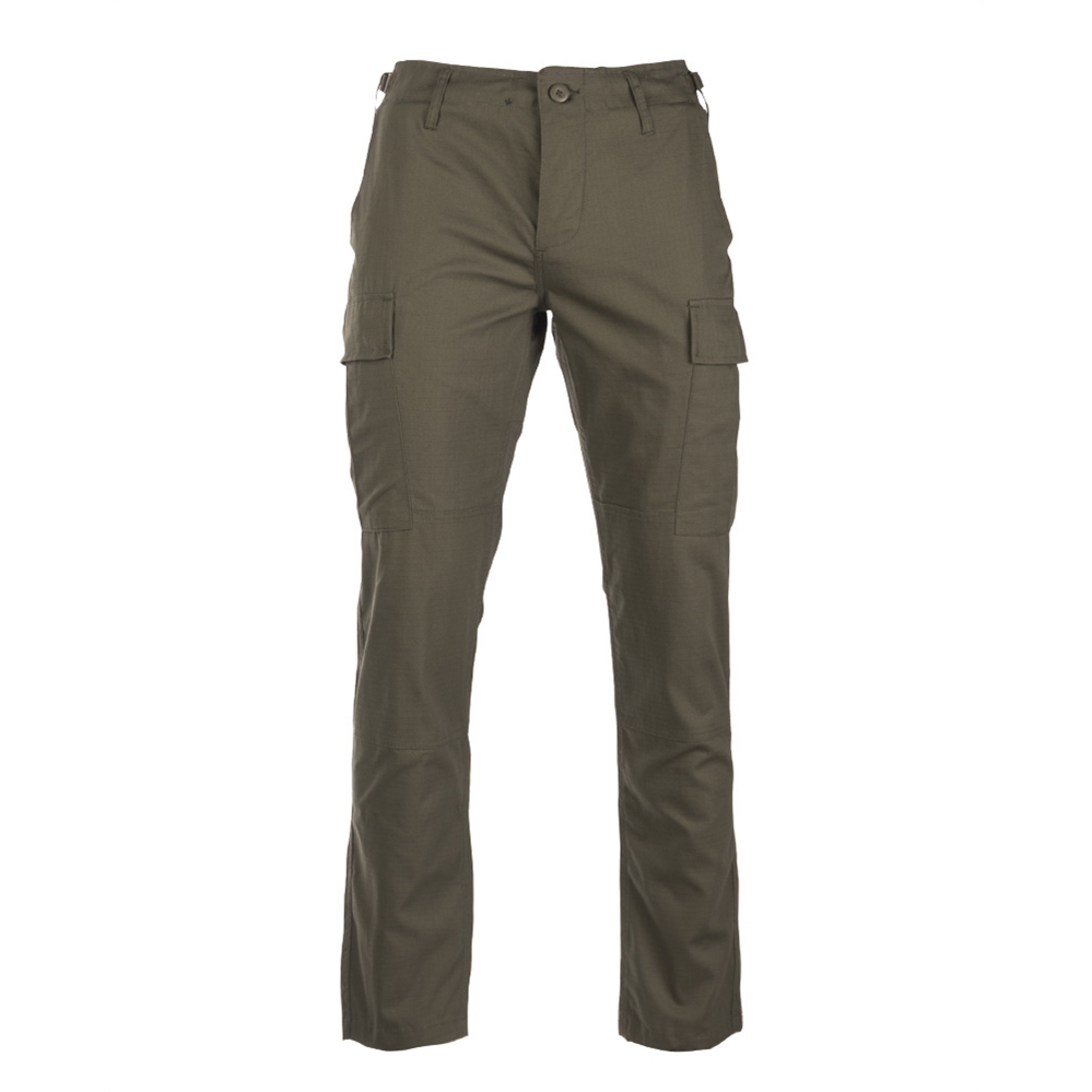US kalhoty Mil-Tec BDU Slim Fit - olivové, XL