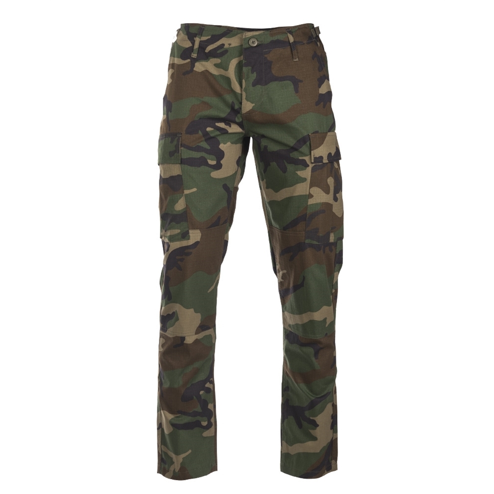 US kalhoty Mil-Tec BDU Slim Fit - woodland, XL