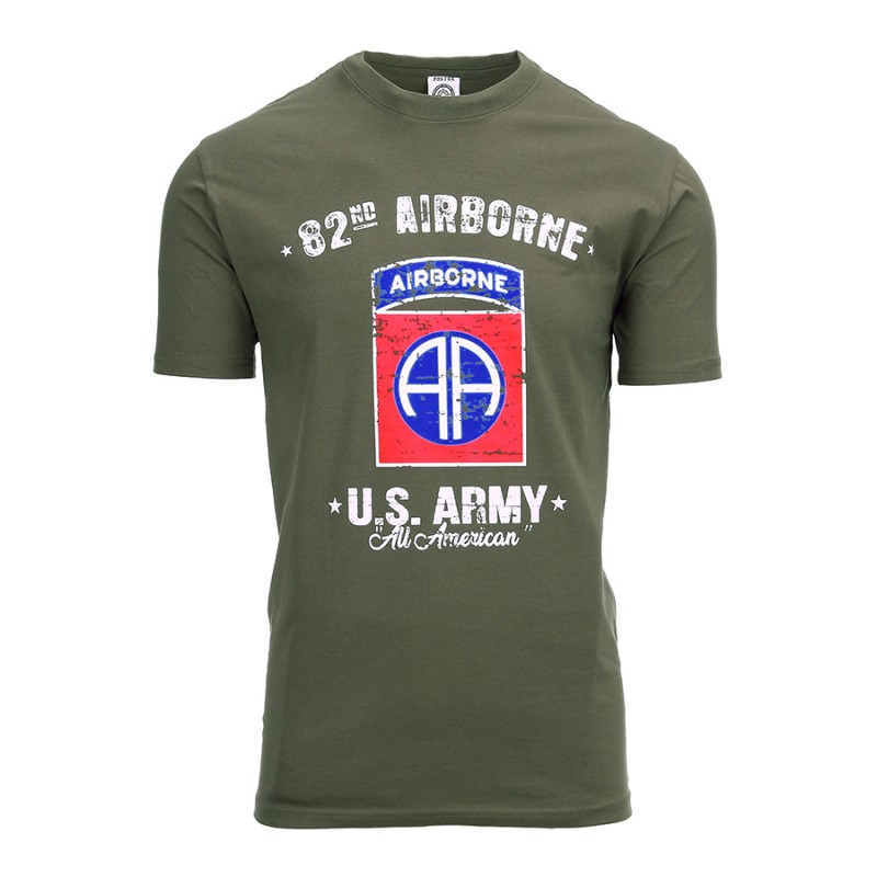 Tričko Fostex US Army 82nd Airborne - olivové, M