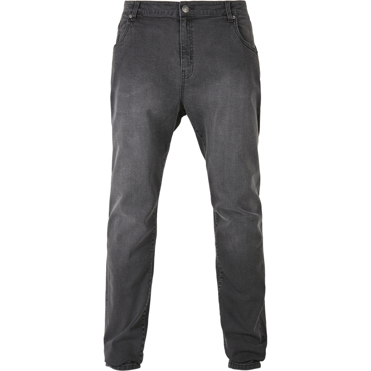 Džíny Urban Classics Slim Fit Zip Jeans - černé, 28/32