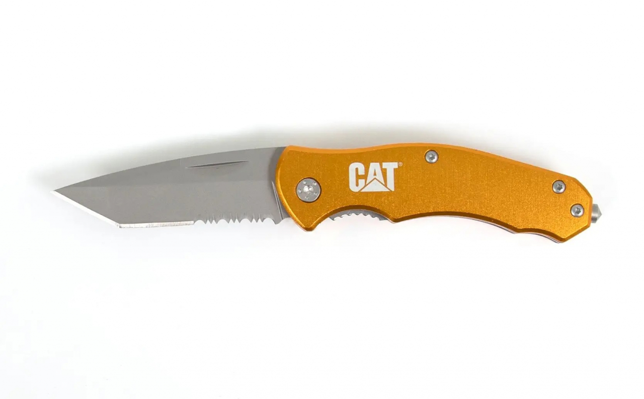 Nůž zavírací CAT CT980011 - žlutý (18+)