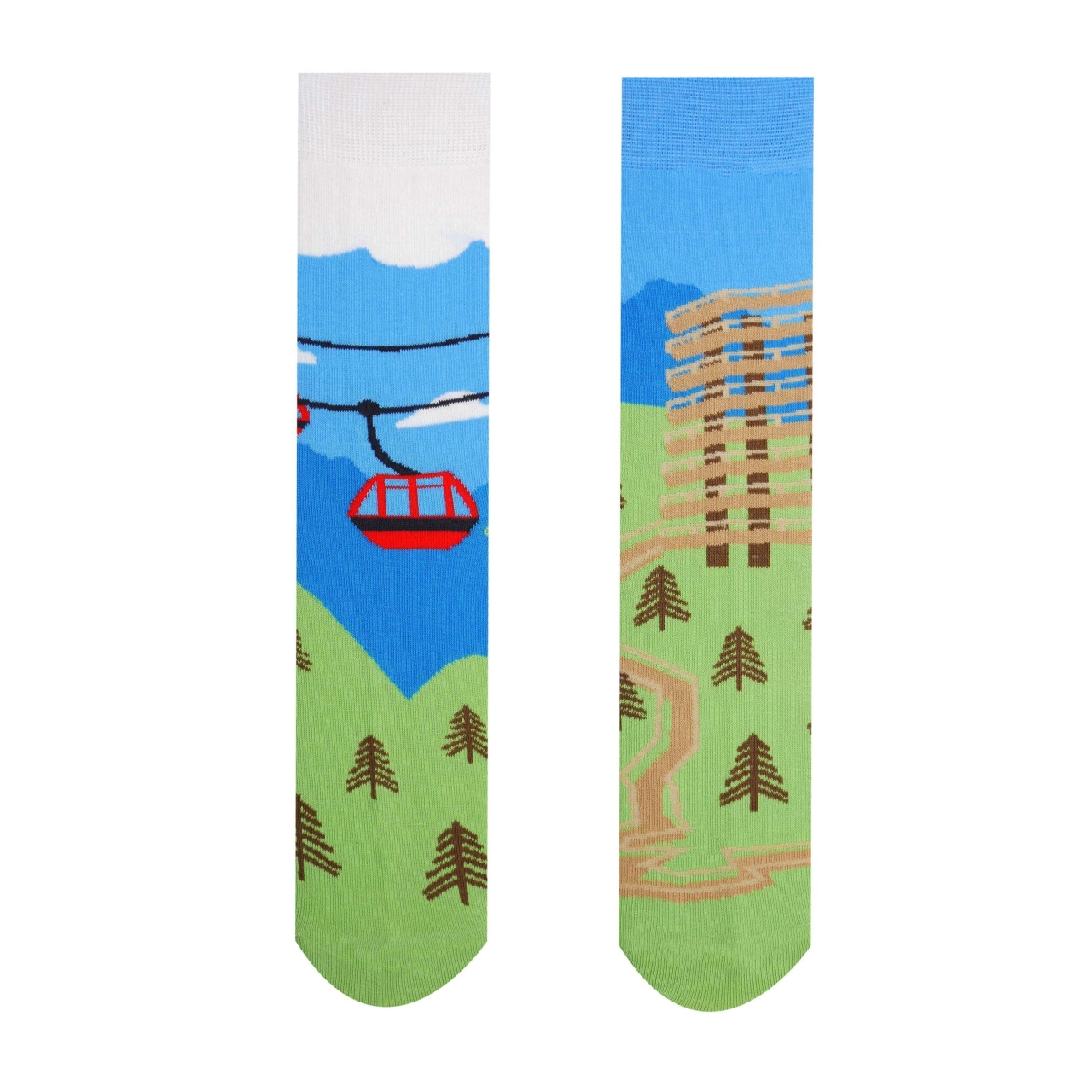 Ponožky Hesty Bachledová dolina - modré-zelené, 35-38