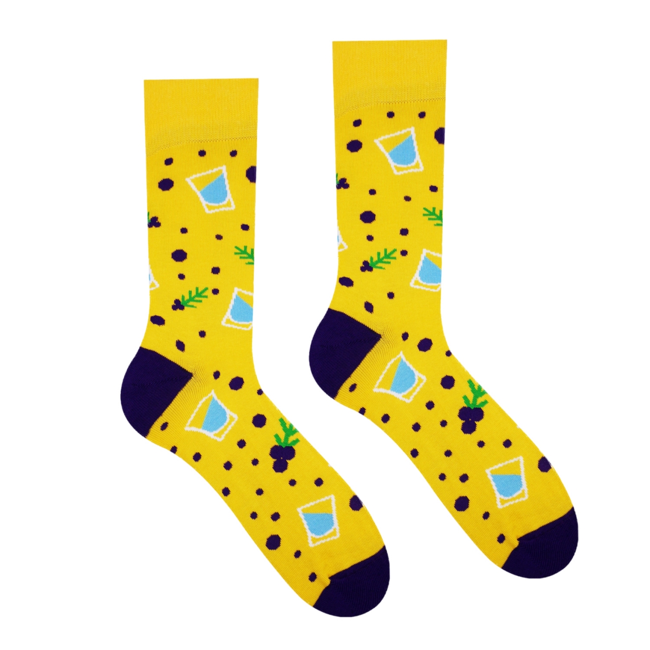 Ponožky Hesty Borovička - žluté, 35-38