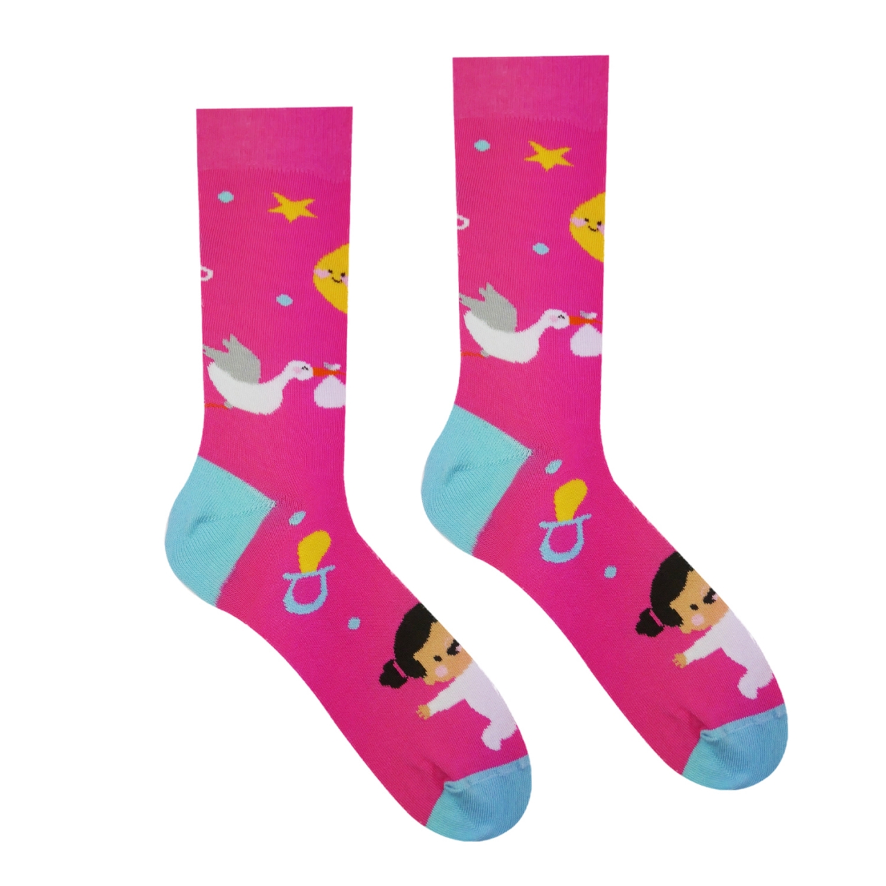 Ponožky Hesty Děvčátko - růžové, 35-38