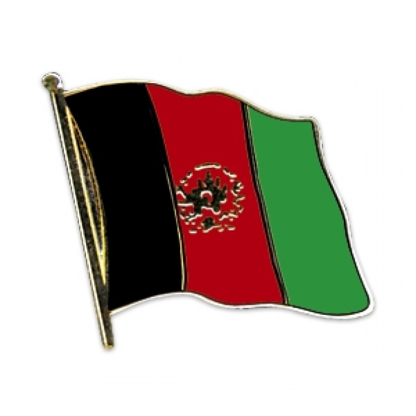 Odznak (pins) 20mm vlajka Afghánistán - barevný
