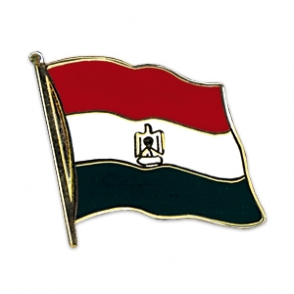 Odznak (pins) 20mm vlajka Egypt - barevný