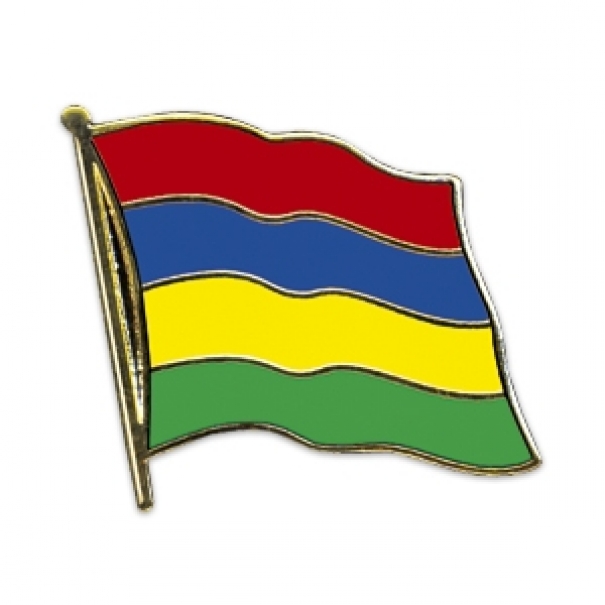 Odznak (pins) 20mm vlajka Mauricius - barevný