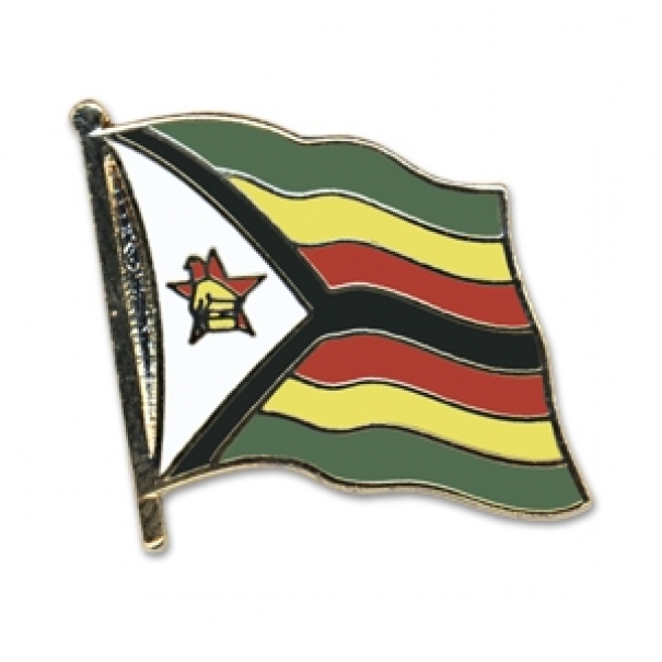 Odznak (pins) 20mm vlajka Zimbabwe - barevný