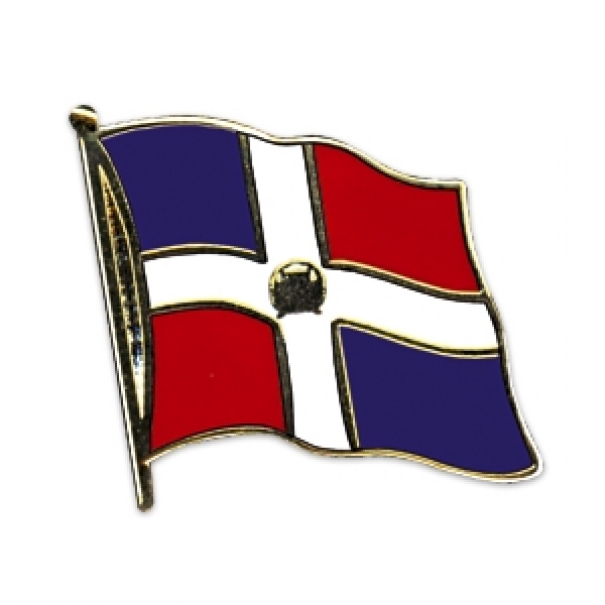 Odznak (pins) 20mm vlajka Dominikánská republika - barevný