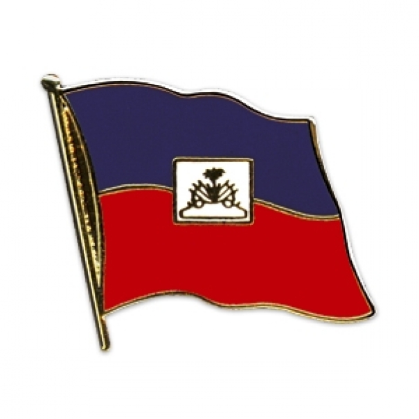 Odznak (pins) 20mm vlajka Haiti - barevný