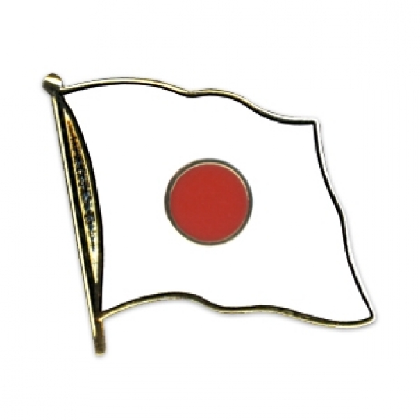 Odznak (pins) 20mm vlajka Japonsko - barevný