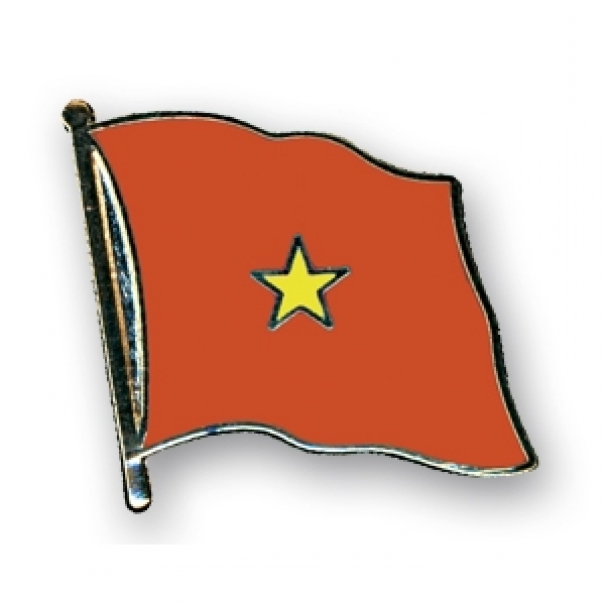 Odznak (pins) 20mm vlajka Vietnam - barevný