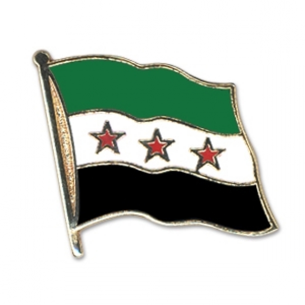 Odznak (pins) 20mm vlajka Sýrie (1932-1958) - barevný