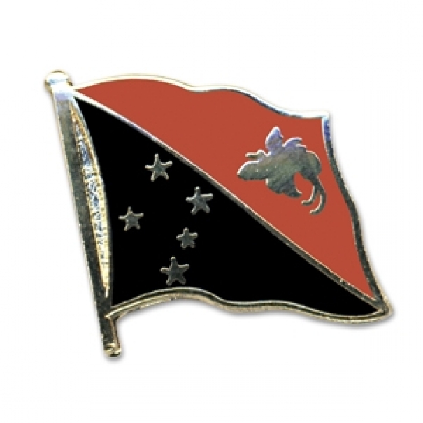 Odznak (pins) 20mm vlajka Papua Nová Guinea - barevný