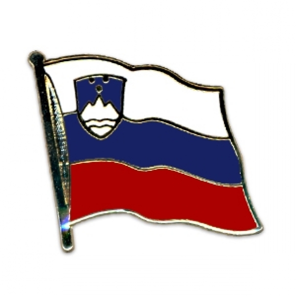 Odznak (pins) 20mm vlajka Slovinsko - barevný