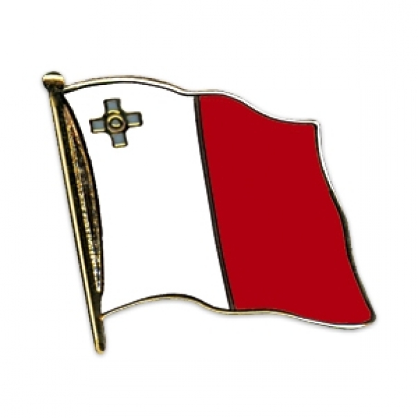 Odznak (pins) 20mm vlajka Malta - barevný