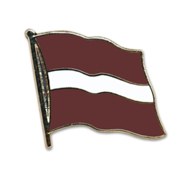 Odznak (pins) 20mm vlajka Lotyšsko - barevný