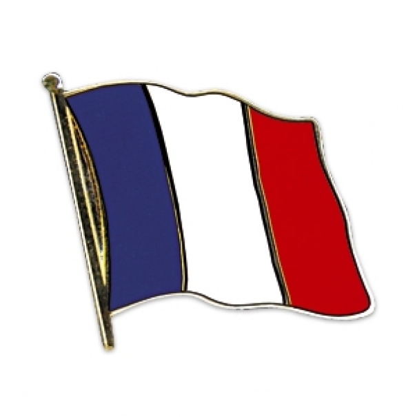 Odznak (pins) 20mm vlajka Francie - barevný