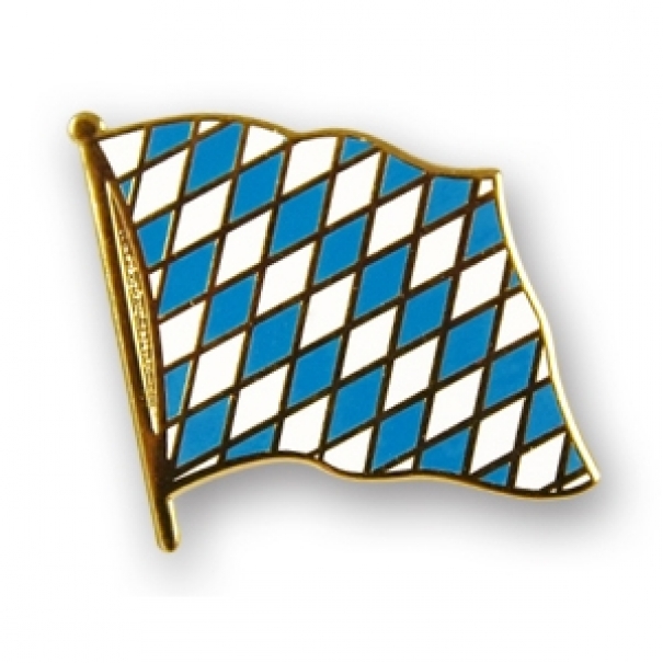 Odznak (pins) 20mm vlajka Bavorsko - barevný