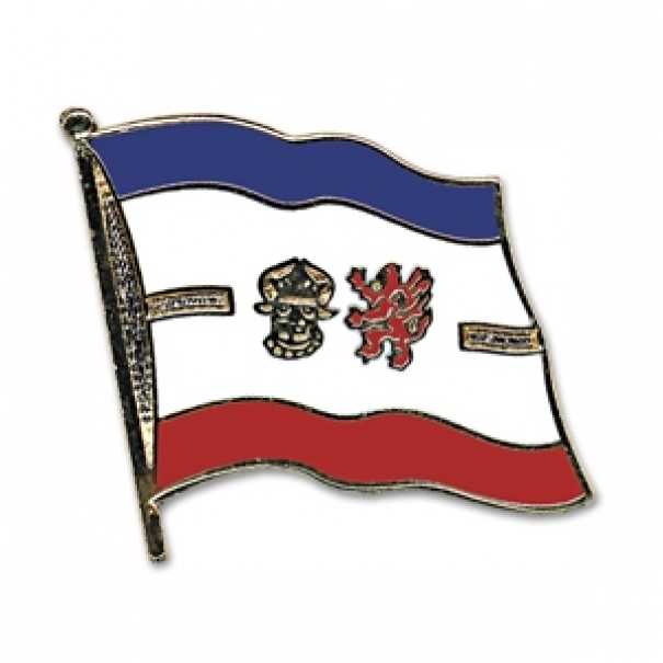Odznak (pins) 20mm vlajka Meklenbursko-Přední Pomořansko - barevný
