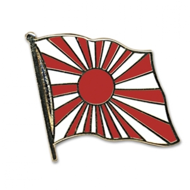Odznak (pins) 20mm vlajka Japonská válečná - barevný