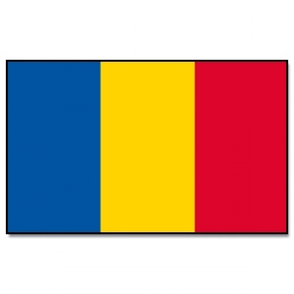 Vlajka Rumunsko 30 x 45 cm na tyčce