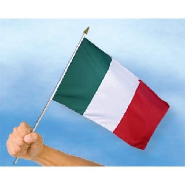 Vlajka Itálie 30 x 45 cm na tyčce