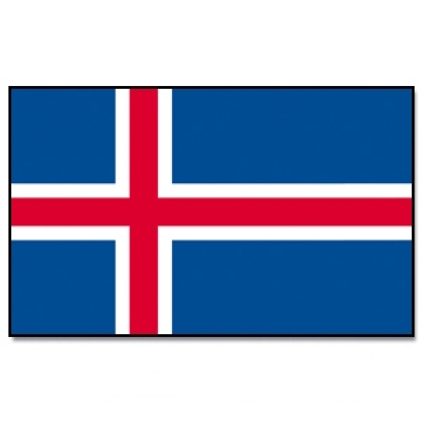 Vlajka Island 30 x 45 cm na tyčce