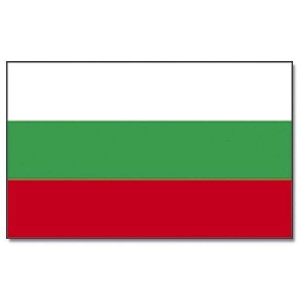 Vlajka Bulharsko 30 x 45 cm na tyčce