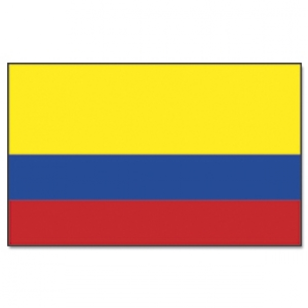 Vlajka Kolumbie 30 x 45 cm na tyčce