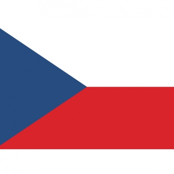Samolepka vlajka Česká republika 21x29,7 cm 1 ks