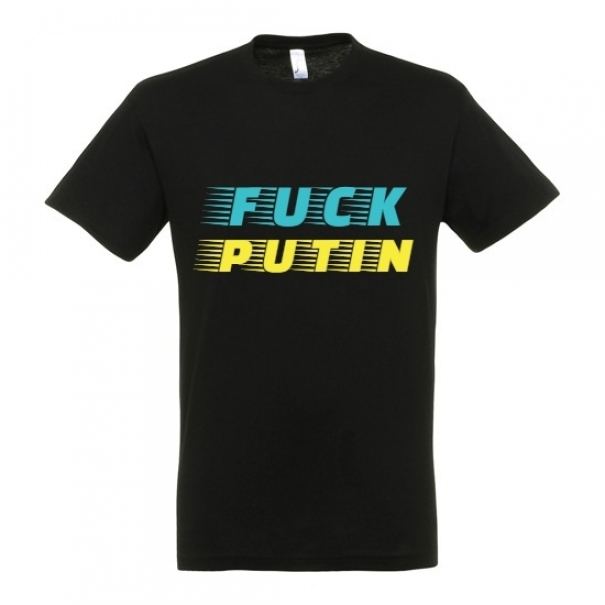 Triko Fuck Putin - černé, S