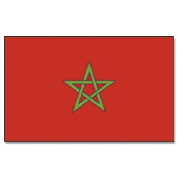 Vlajka Maroko 30 x 45 cm na tyčce