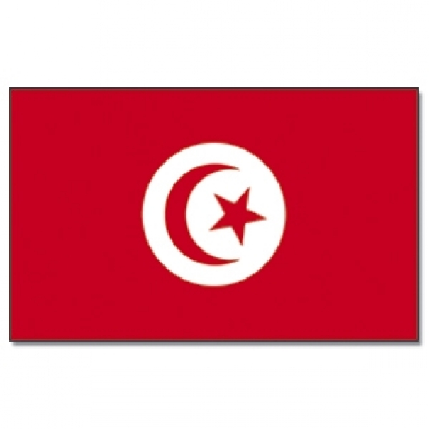 Vlajka Tunisko 30 x 45 cm na tyčce