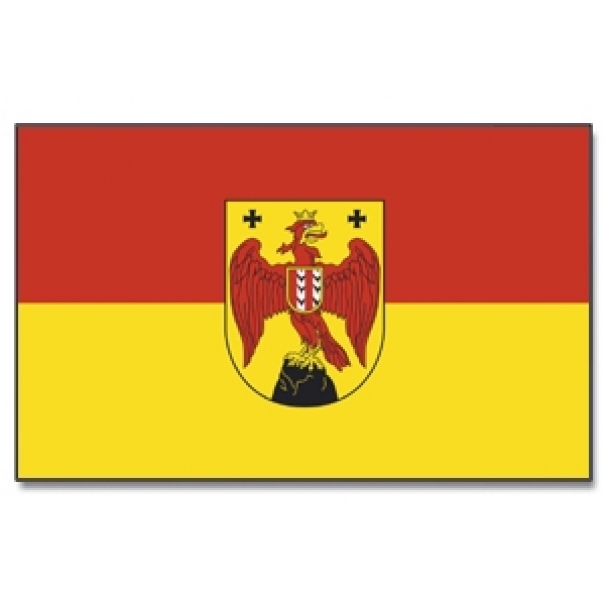 Vlajka Burgenland 30 x 45 cm na tyčce