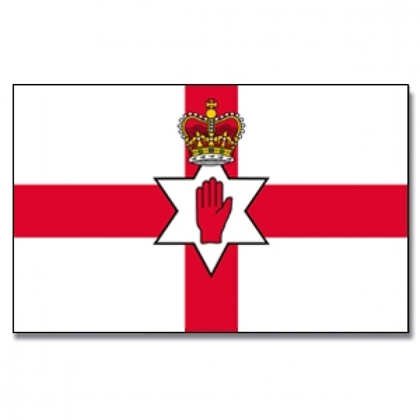 Vlajka Severní Irsko 30 x 45 cm na tyčce