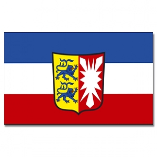 Vlajka Šlesvicko-Holštýnsko 30 x 45 cm na tyčce