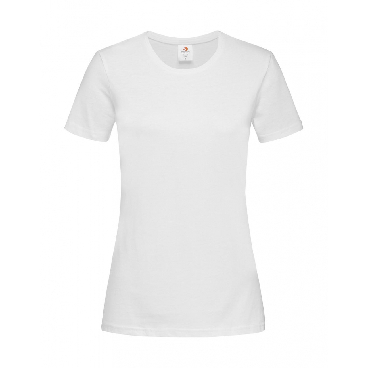 Tričko dámské Stedman Fitted s kulatým výstřihem - bílé, XXL