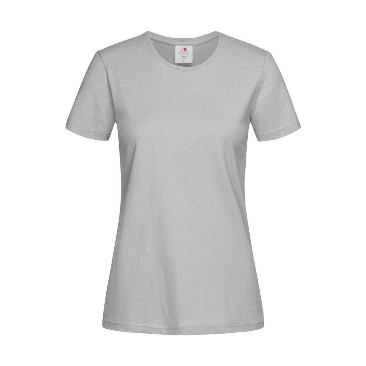 Tričko dámské Stedman Fitted s kulatým výstřihem - světle šedé, XL