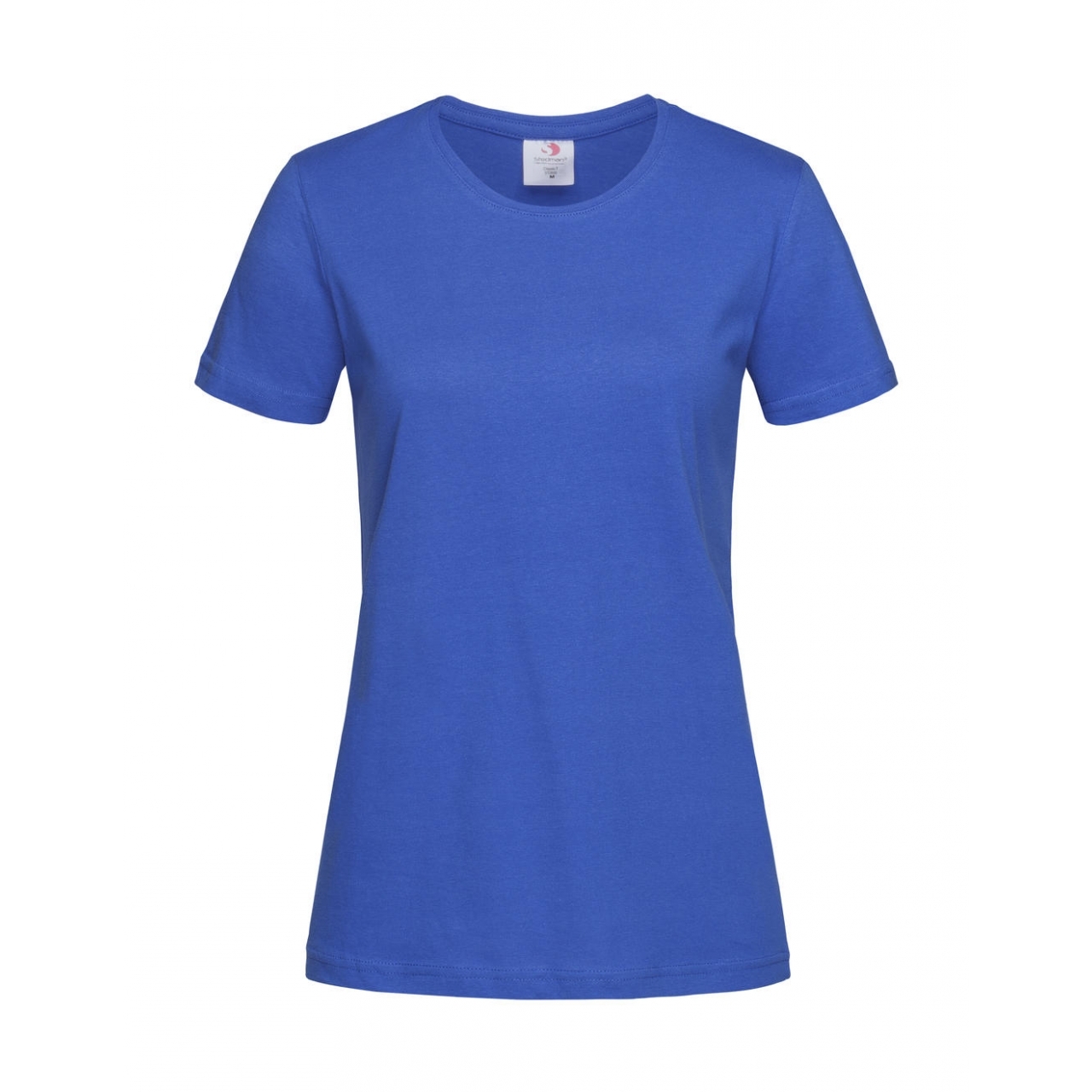 Tričko dámské Stedman Fitted s kulatým výstřihem - modré, XXL