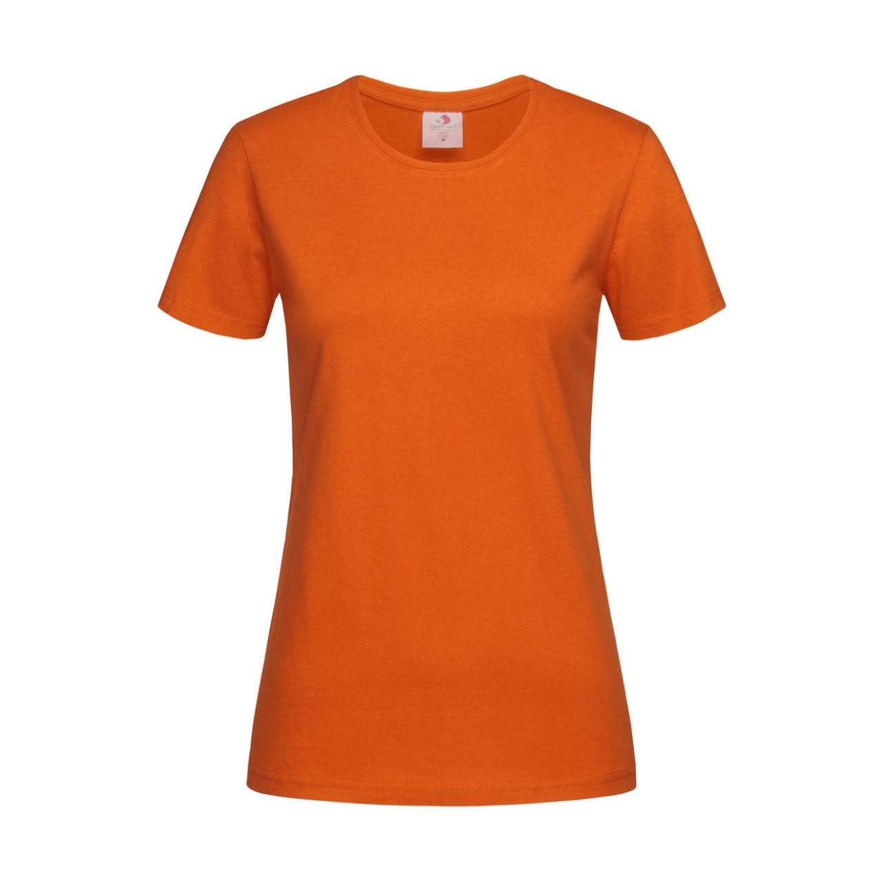 Tričko dámské Stedman Fitted s kulatým výstřihem - oranžové, XXL